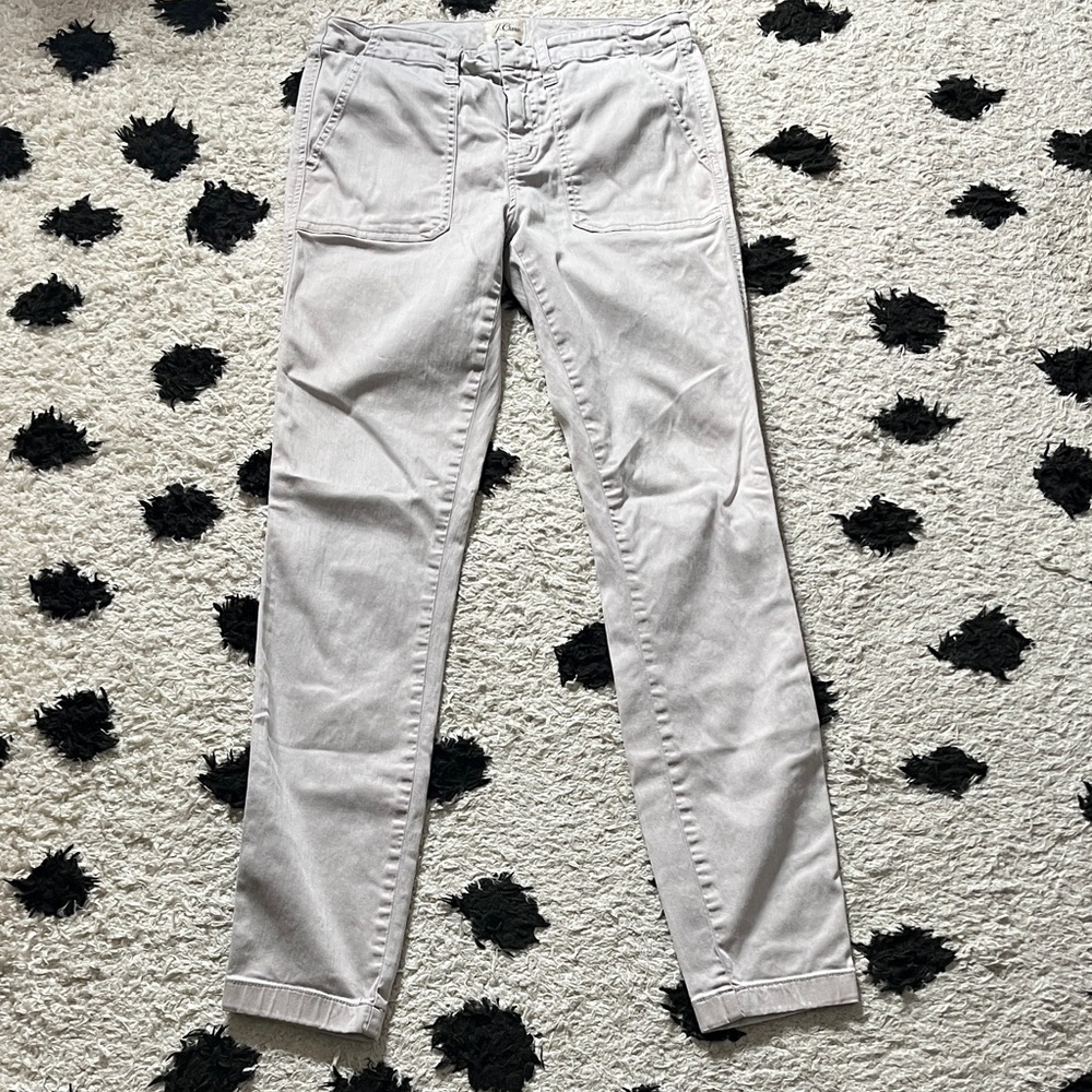 J. Crew size 27T Tall Light Gray Chinos style pants skinny/slim